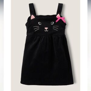 Embroidered Cat Corduroy Jumper